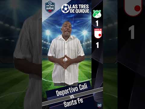 Deportivo Cali 1 vs 1 Santa Fe , Muy irregular el fútbol de los azucareros. Te gusta como juega?