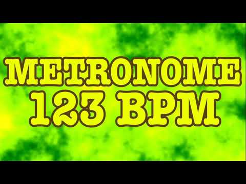 123 BPM Metronome - 10 Minute Metronome - 123BPM Click Track - 10 Minute Timer - Metrónomo 123 BPM