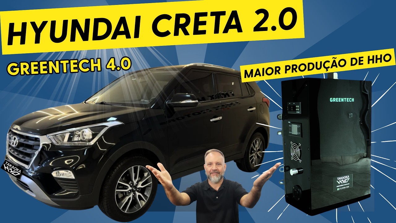 Instalação Reator de Hidrogênio Greentech 4.0 no Hyundai Creta 2.0