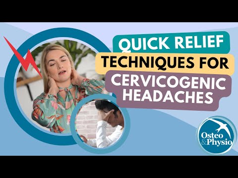 Quick relief techniques for Cervicogenic headaches | 2 minute routine