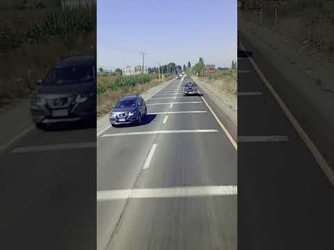 Ruta de santa cruz a San Fernando. Vl región del libertador Bernardo O'Higgins. Chile.