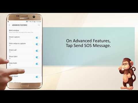 How to Send SOS Message on Samsung smart phones user guide support
