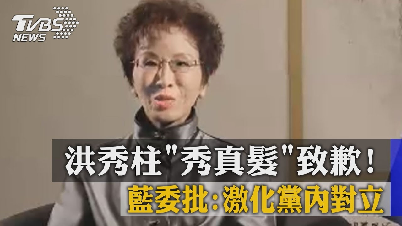 洪秀柱「秀真髮」致歉！藍委批：激化黨內對立