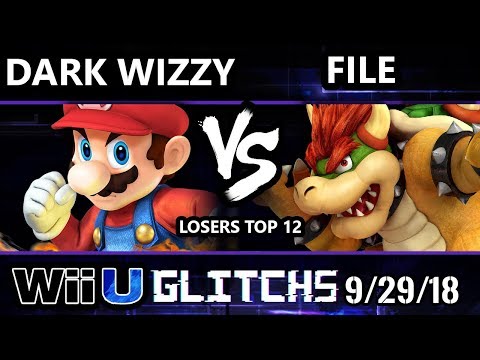 Glitch 5 Smash 4 - C2F | Dark Wizzy (Mario) Vs. File (Bowser) Wii U Losers Top 12