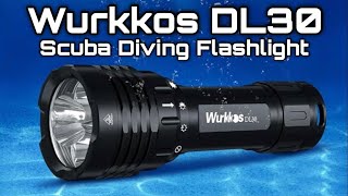 Wurkkos DL30 The Small But Mighty Ultra Bright Compact Scuba Diving Flashlight with Magnetic Switch