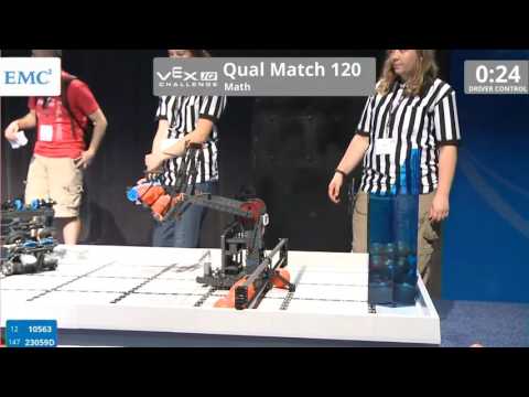 VEX Worlds 2016 - VEXIQ Middle School - Math - Qual 120 (10563 23059D) 127