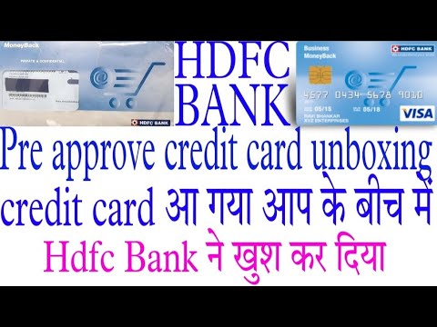Unboxing Hdfc Credit Card |