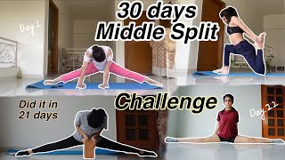 30 days middle Split challenge
