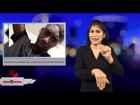 Protest at Alabama mall over police involved shooting (ASL - 11.24.18)