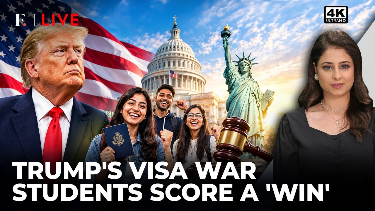 Trump's Student Visa Curbs Blocked by Judge; 22 States Challenge Green Card Rule | Firstpost Live|4K