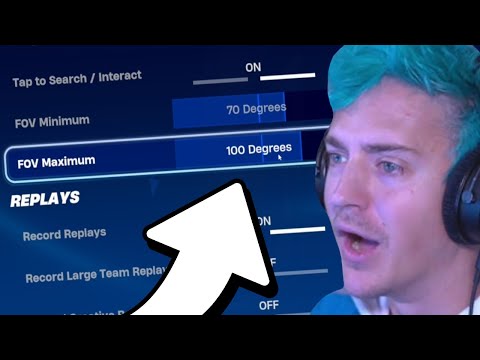 Ninja Reacts To The New FOV Slider In Fortnite!
