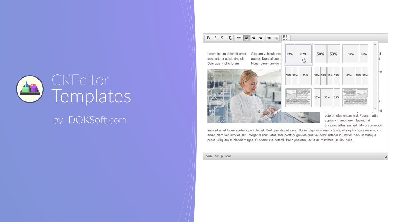CKEditor Templates demo