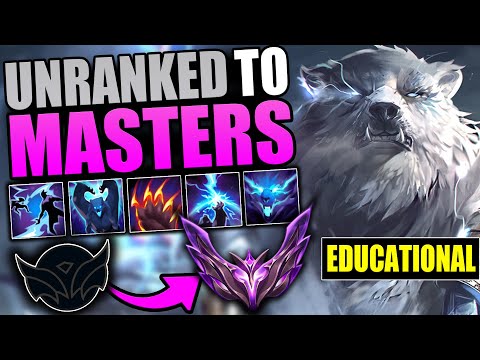 EDUCATIONAL Unranked to Masters ON VOLIBEAR JUNGLE | THE COMPLETE GUIDE TO WINNING IN EVERY ELO