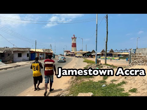 Jamestown Accra Walking Tour || The Oldest Lighthouse In Ghana || James Fort Tour🇬🇭