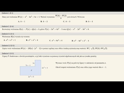 Kurs - matura podstawowa - wielomiany cz. 1