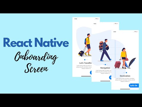 LCRN EP1 - Travel Onboarding Screen - React Native UI