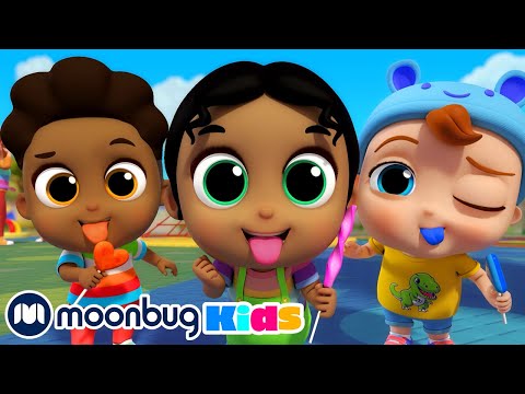 🍭 Lollipop Song 🍭 | Little Angel | Kids Songs + Nursery Rhymes | Moonbug Celebrating Diversity