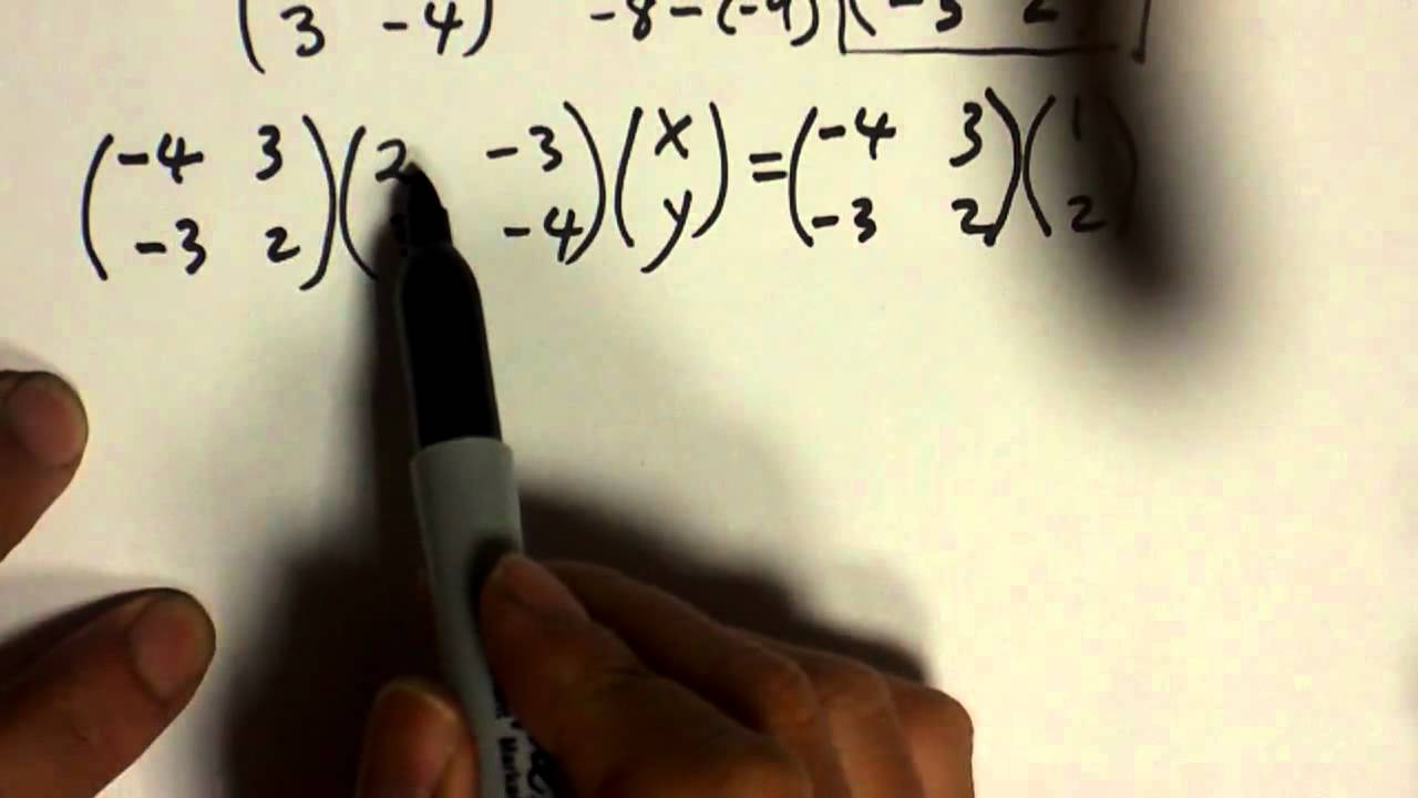 Solving System of Linear Equations using Matrices - Theory