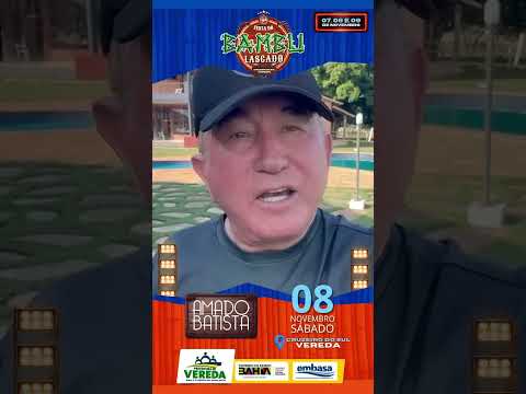 Amado Batista Chamada de Show Distrito de Cruzeiro do Sul, Vereda Bahia   2025