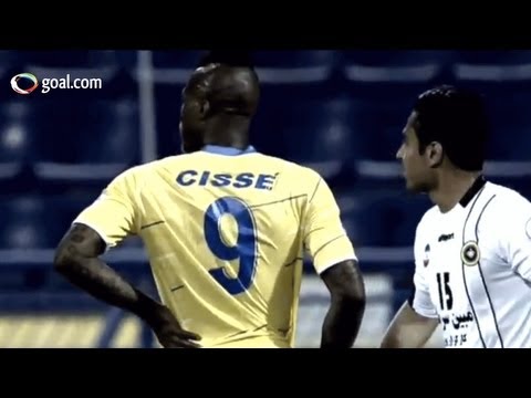Djibril Cisse - 2 goals and 1 howler for Al Gharafa