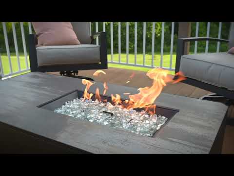 The Outdoor GreatRoom Company Kinney Gas Fire Pit Table Overview