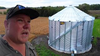 IT'S HOT - Power Install on NEW GSI Grain Bin