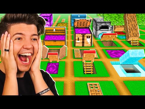 So I Challenged 100 Players to Build SECRET Houses... - Minecraft
