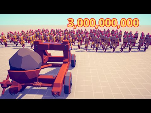 3,000,000,000 DAMAGE CATAPULT VS EVERY UNIT - Totally Accurate Battle Simulator TABS