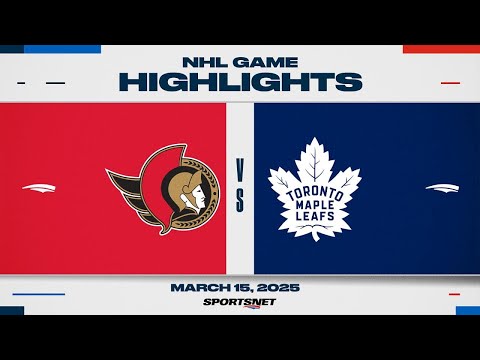 NHL Highlights | Senators vs. Maple Leafs - March 15, 2025