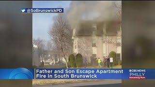 Father And Son Escape Apartment Fire In South Brunswick