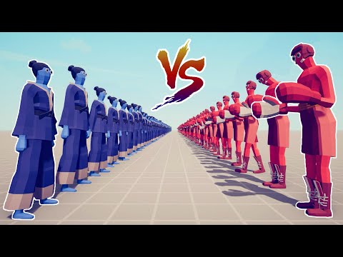 50x TAEKWONDO vs 50x BOXER | Totally Accurate Battle Simulator - TABS