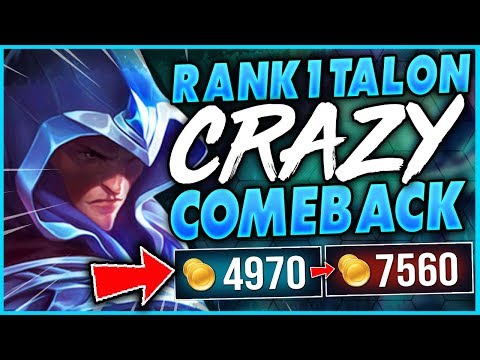 RANK 1 TALON WORLD CRAZIEST COMEBACK EVER (FT. HEIZMAN) - League of Legends