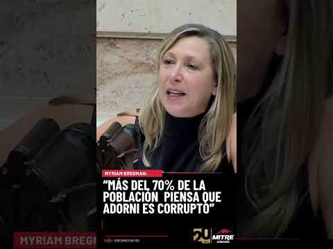 “MÁS DEL 70% DE LA POBLACIÓN  PIENSA QUE ADORNI ES CORRUPTO”