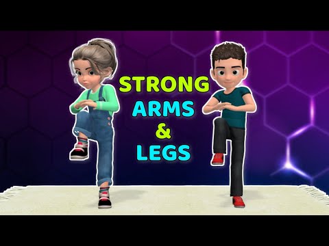 STRONGER LEGS & ARMS CHALLENGE: KIDS WORKOUT