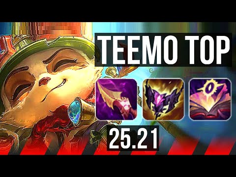 TEEMO vs YORICK (TOP) | Rank 1 Teemo, Quadra, 1100+ games | BR Challenger | 25.21
