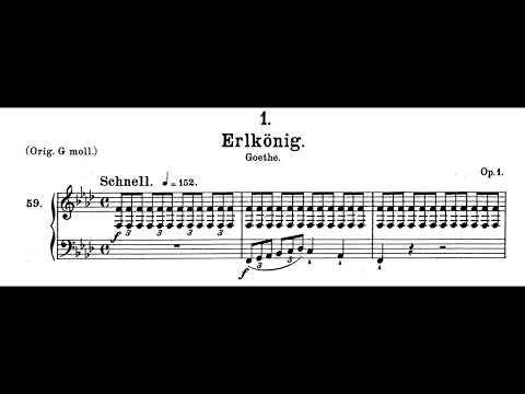 Erlkönig (F Minor), Franz Schubert, Piano Accompaniment