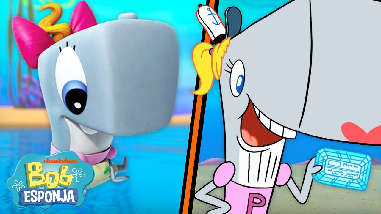 Bob Esponja | As Fases da Vida de Pérola! De Baleia Bebê a Adolescente Líder de Torcida | Português