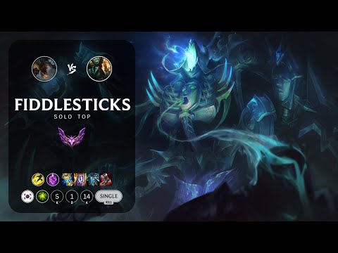 Fiddlesticks Top vs Gangplank - KR Master Patch 12.22