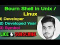 Bourne Shell in Unix/ Linux Operating System