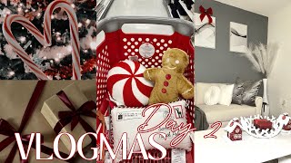 VLOGMAS DAY 2: PARTIALLY DECORATE MY STUDIO APARTMENT W/ ME *WE MIGHT NEED MORE STUFF*| Shalaya Dae