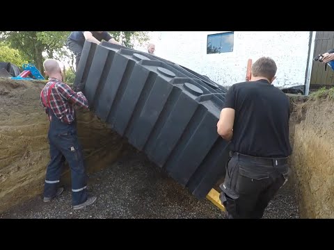 Einbau einer Zisterne: 8 m³ Flachtanks💧🛢