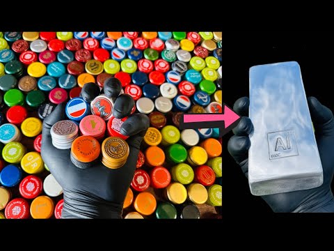 Lovely Liquor Top Melt - ASMR Metal Melting - Trash To Treasure - BigStackD Bulk Casting Aluminum