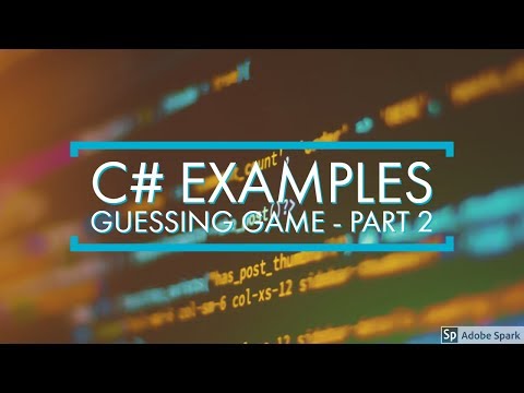C NET Examples Guessing Game Simple Part 2