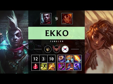 Ekko Jungle vs Taliyah - KR Grandmaster Patch 25.07