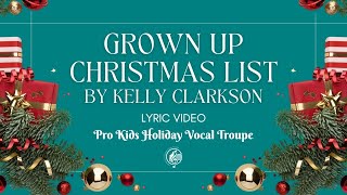 Grown Up Christmas List by Kelly Clarkson - Lyric Video