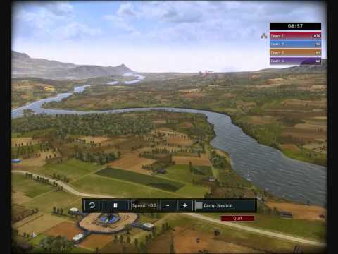 R.U.S.E multiplayer 2vs2vs2vs2 gameplay