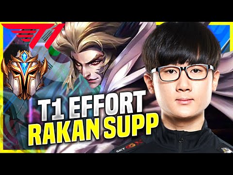 EFFORT IS READY FOR RAKAN! - T1 Effort Plays Rakan Support vs Pantheon! | KR SoloQ Patch 10.21