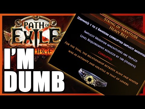 How to NOT Make Currency in Path of Exile Scourge League [PoE 3.16]