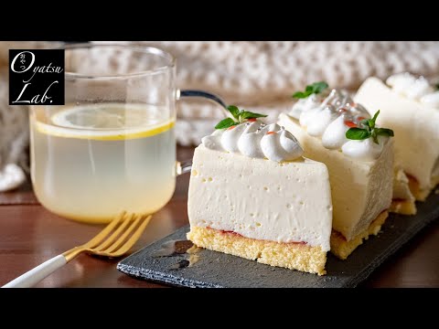 [Home Café] ¡Usa cartones de leche! Tarta de queso rara con chocolate de ángel | Miel y limón para adultos | Vlog | Oyatsu Lab.