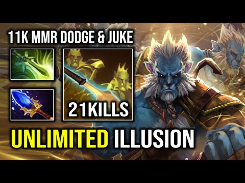 Unlimited Illusion Army 1v5 Dodge & Juke 11K MMR Phantom Lancer Dota 2